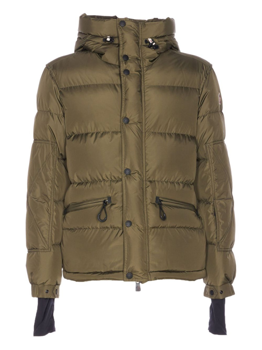 Moncler Olive Green Quilted Jacket for Men Online India at Darveys.com