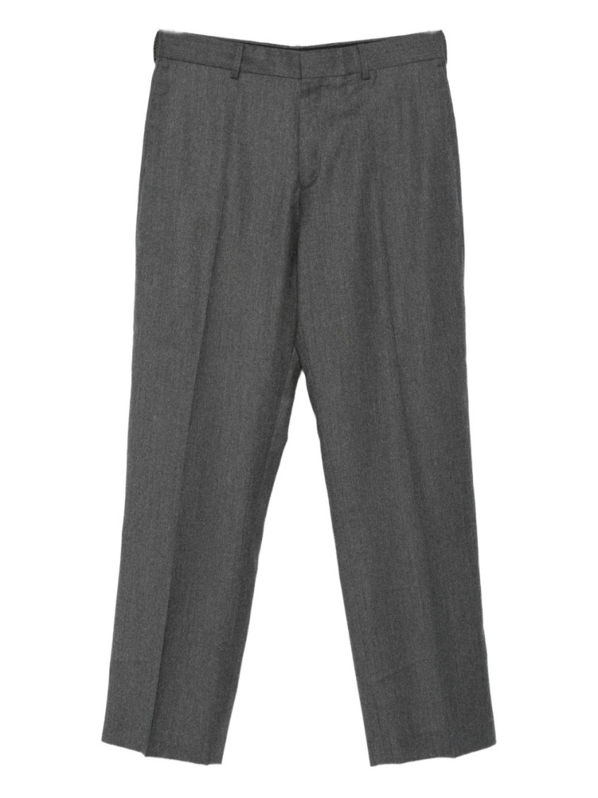 Paul Smith Pressed-crease Trousers In Gray