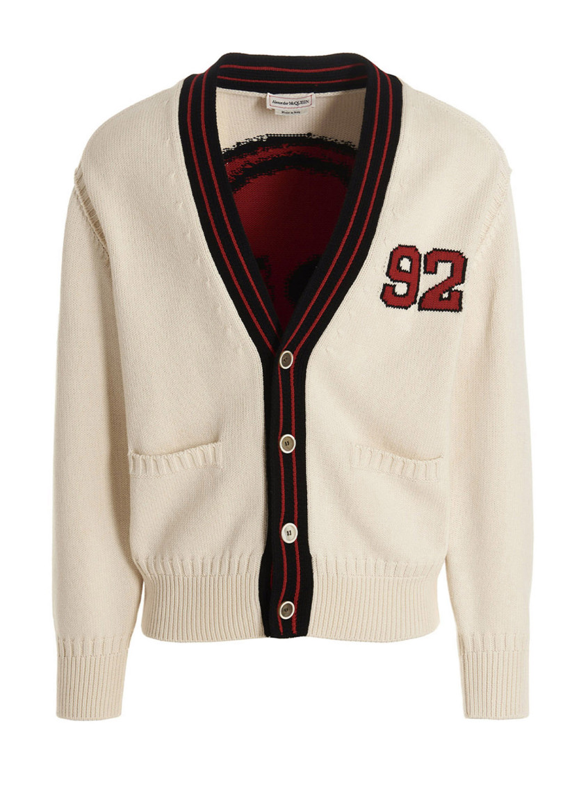 Alexander Mcqueen Mcqueen 'skull' Cardigan In Multicolor