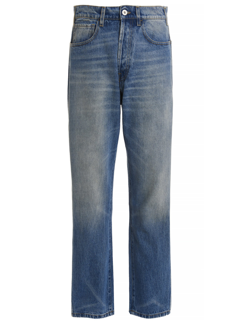 1989 Blue Graphic Jeans In Blue