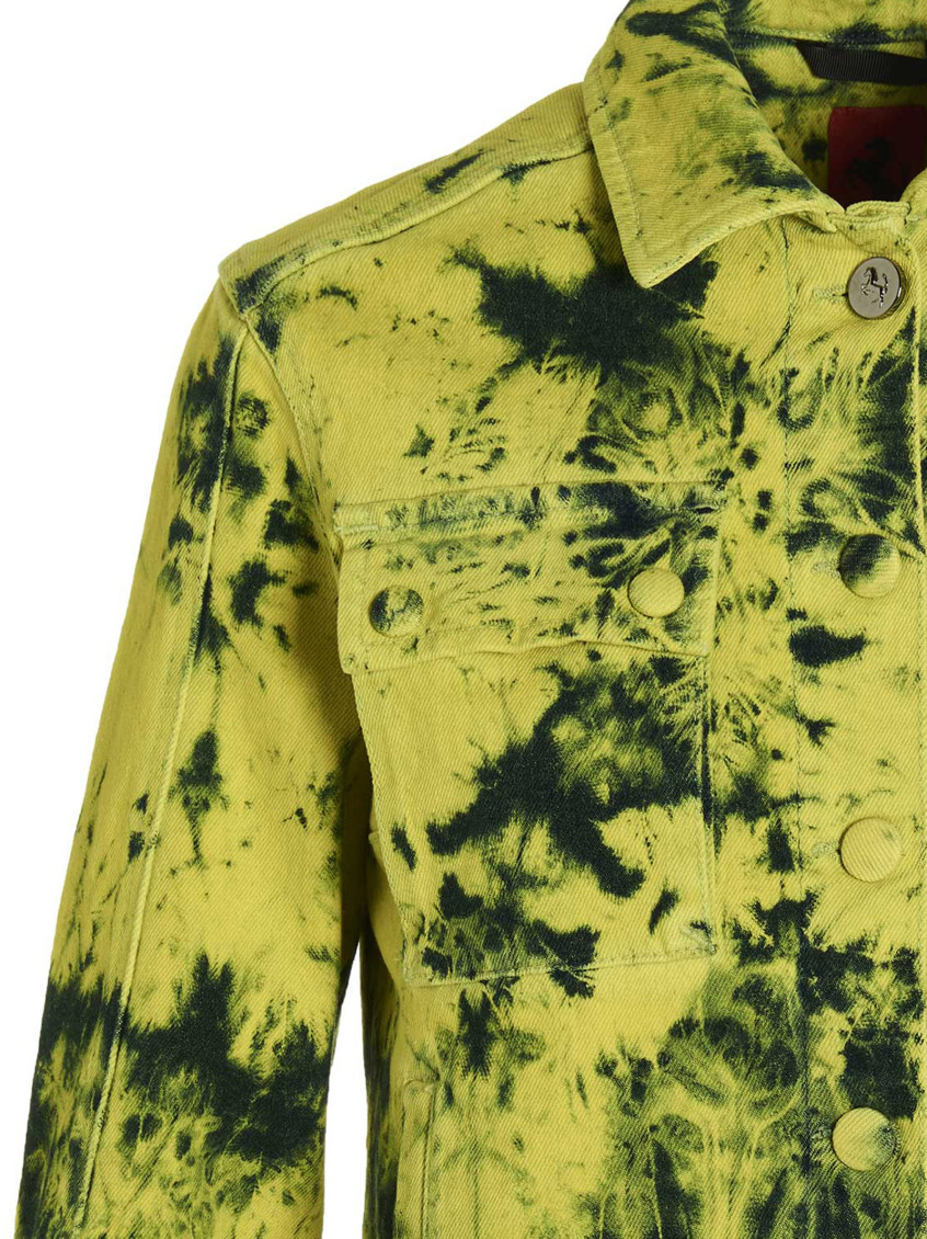 アウターその他 FERRARI Tie-dye denim jacket Yellow Ferrari Yellow Tie-dye Denim Jacket for Women Online USA at