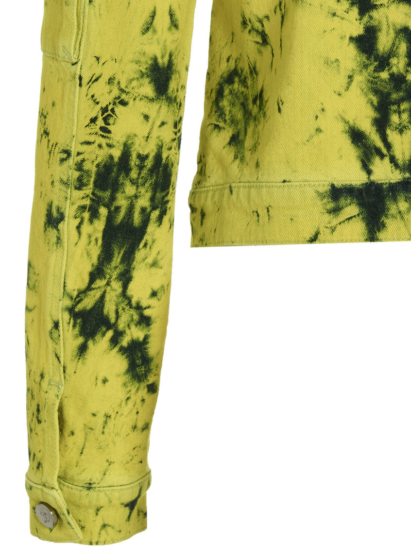 アウターその他 FERRARI Tie-dye denim jacket Yellow Ferrari Yellow Tie-dye Denim Jacket for Women Online USA at