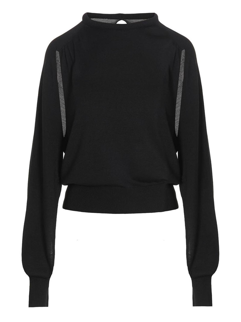 Shop Ramael Black Cut Out Insert Top Sweater