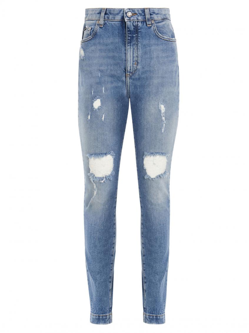 Buy Black Mid Rise Distressed Skinny Jeans Online at Best Price in India -  Suvidha Stores