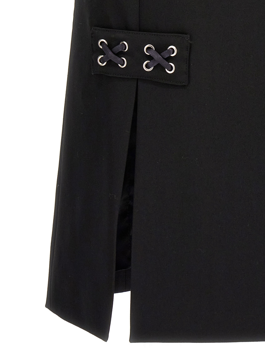 スカート ALESSANDRA RICH Lace-up skirt Black Alessandra Rich Black Lace-up Skirt for Women Online USA at