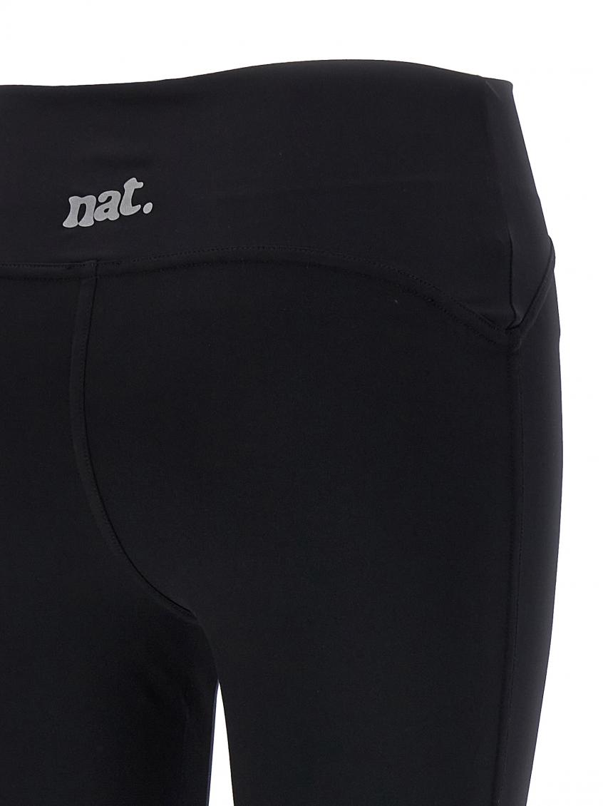 ボトムスその他 NOT AFTER TEN FW23 Tulle insert leggings (NATP008 NERO) Not After Ten Black Tulle Insert Leggings for Women Online