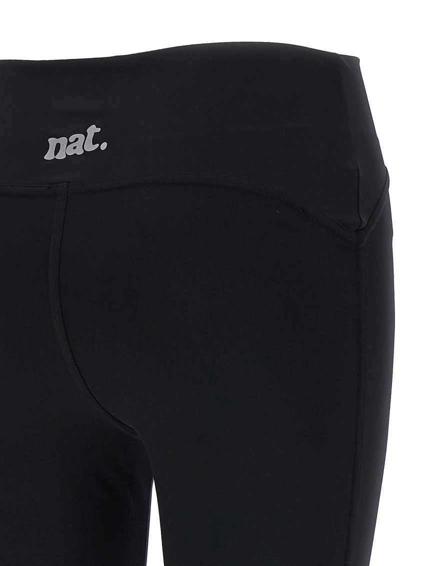 ボトムスその他 NOT AFTER TEN FW23 Tulle insert leggings (NATP008 NERO) Not After Ten Black Tulle Insert Leggings for Women Online