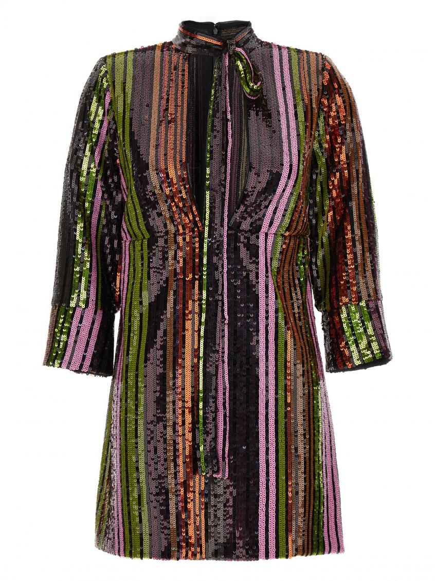 Dsquared2 Disco Queen Sequin-embellished Minidress In Multicolor