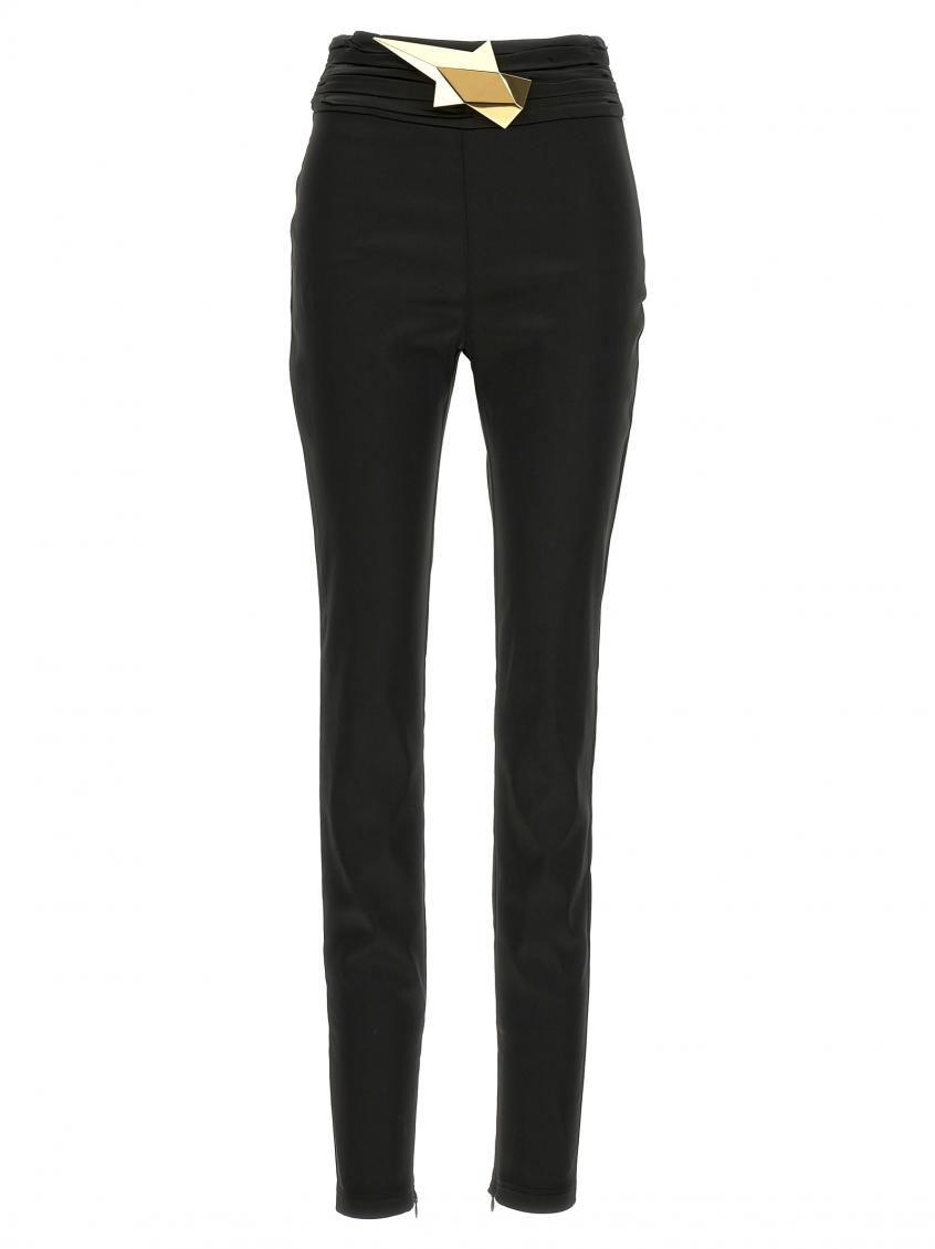 Shop Area Black High Wasted Star Stud Leggings