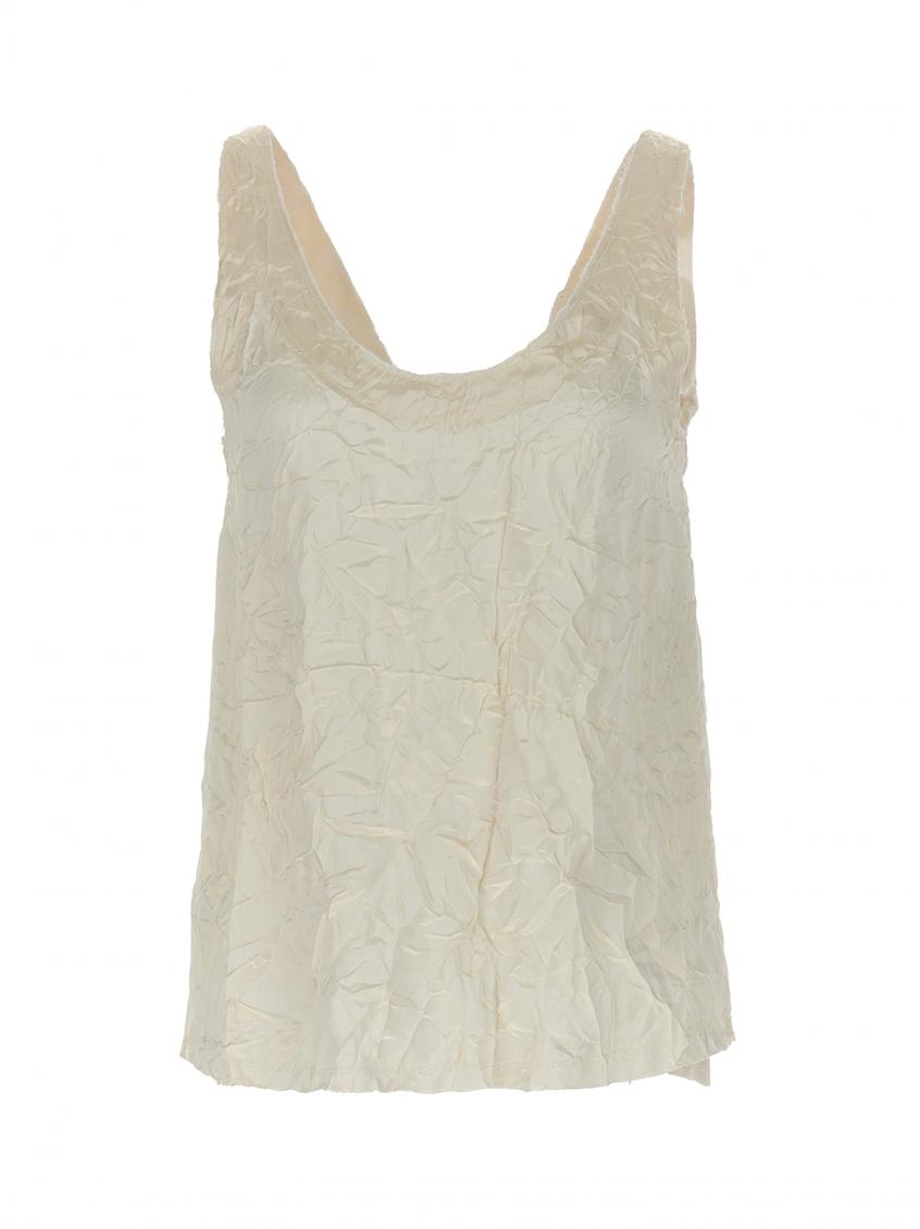 Lanvin Ivory Viscose Top In White