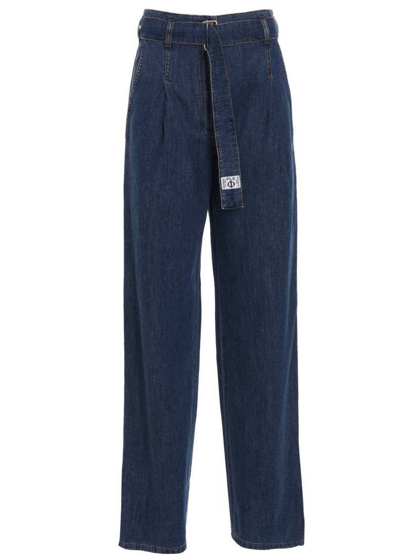 Philosophy Di Lorenzo Serafini Philosophy Jeans With Front Pleats In Blue