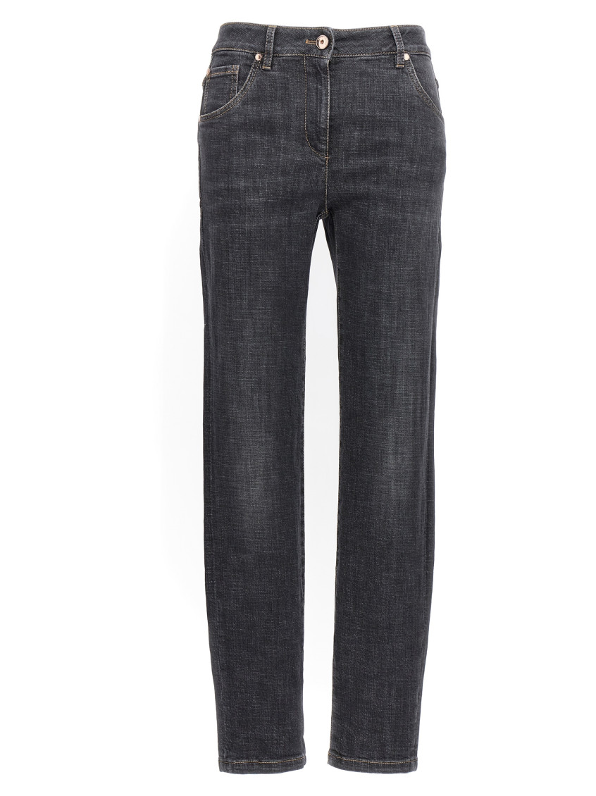 BRUNELLO CUCINELLI BLACK SKINNY JEANS 