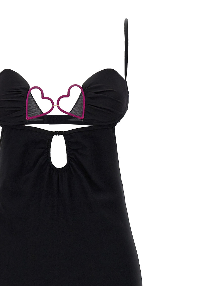 ワンピース Nensi Dojaka SS23 'Heart Bra' long dress (NDSS23DR132 BLACK) Nensi Dojaka 'heart Bra' Long Dress | italist