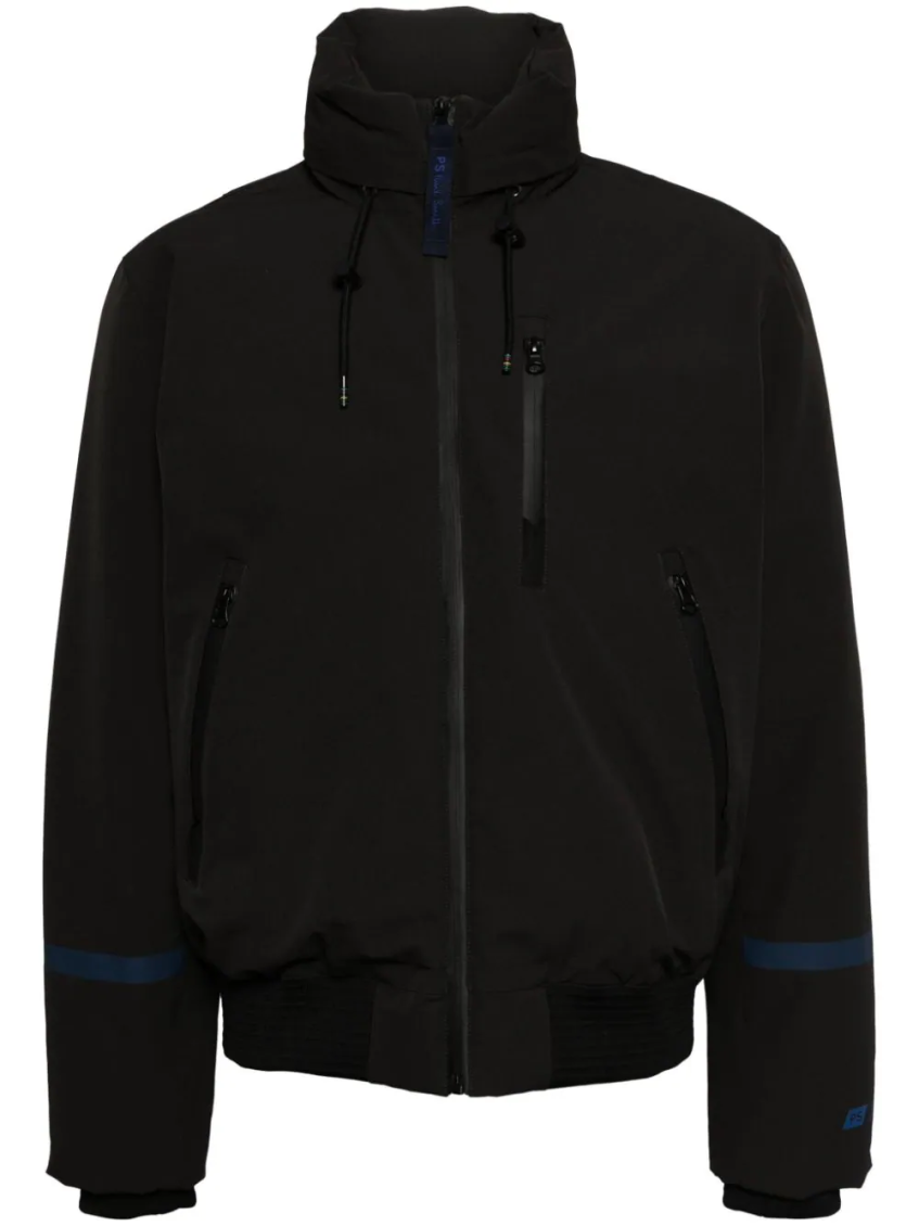Shop Paul Smith Black Logo Patch Short Jacket