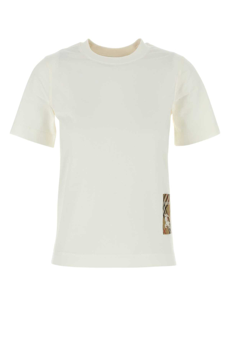 Burberry White Cotton T-shirt