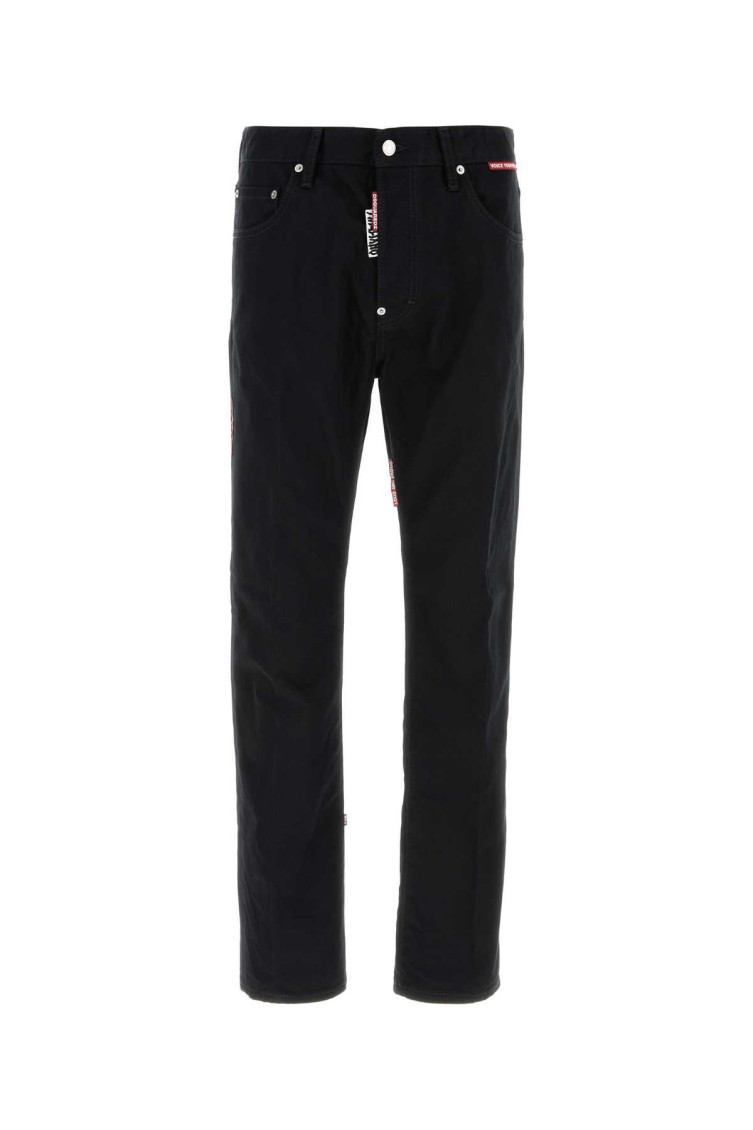 Dsquared2 Dsquared Black Denim Dsquared X Magliano Protesta 642 Jeans In Black