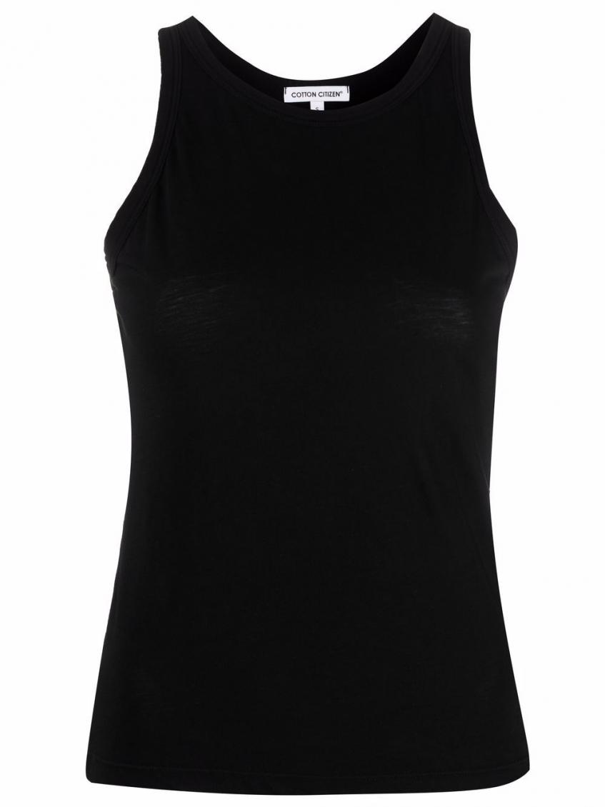 Shop Cotton Citizen Black Black Sleeveless Cotton Tank Top