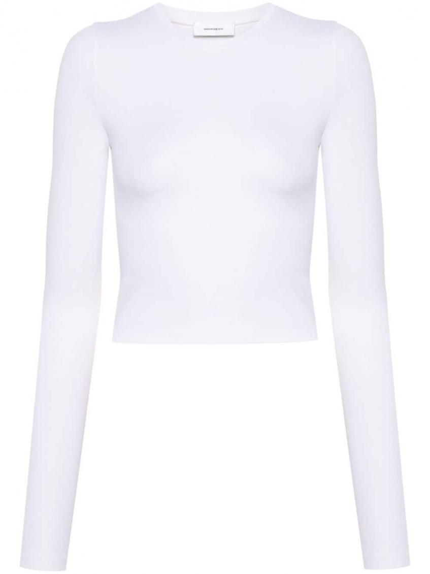 Wardrobe.nyc Opaque Stretch Jersey T-shirt In White