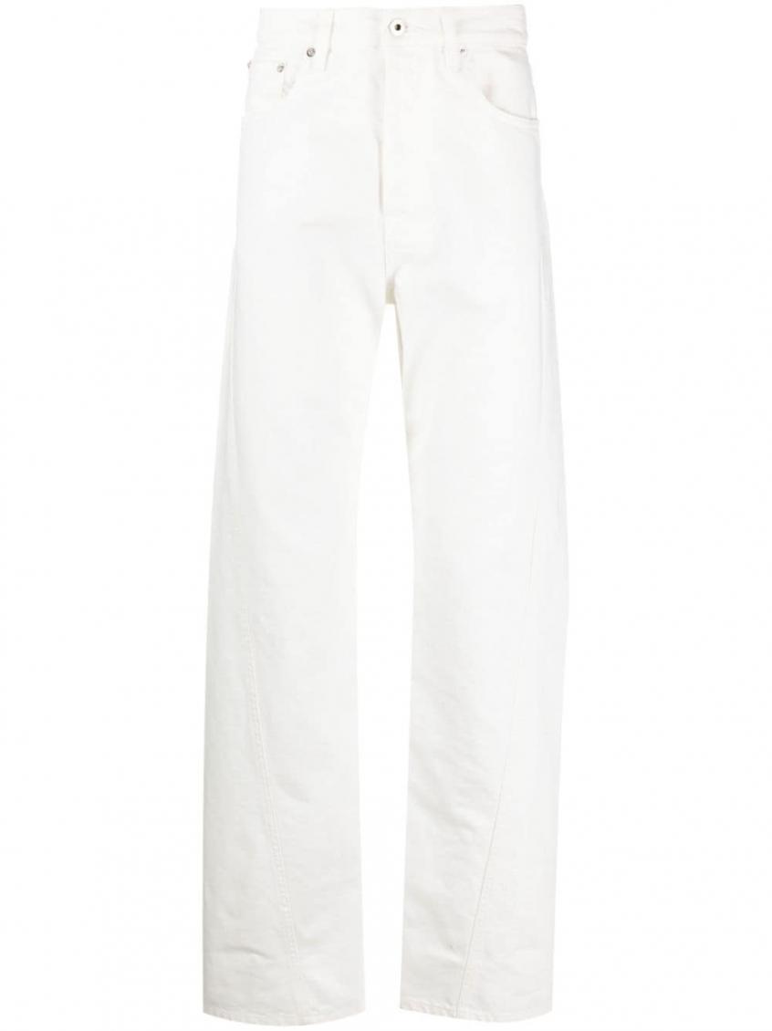 Lanvin Cotton Regular Jeans In White