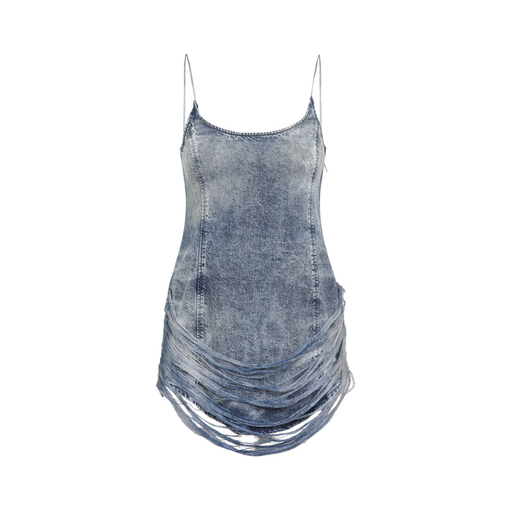 Diesel Blue De-dra-short-fsg Mini Dress In Blue