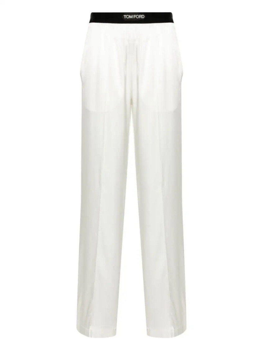 Tom Ford White Relaxed-fit Lounge Pants In White