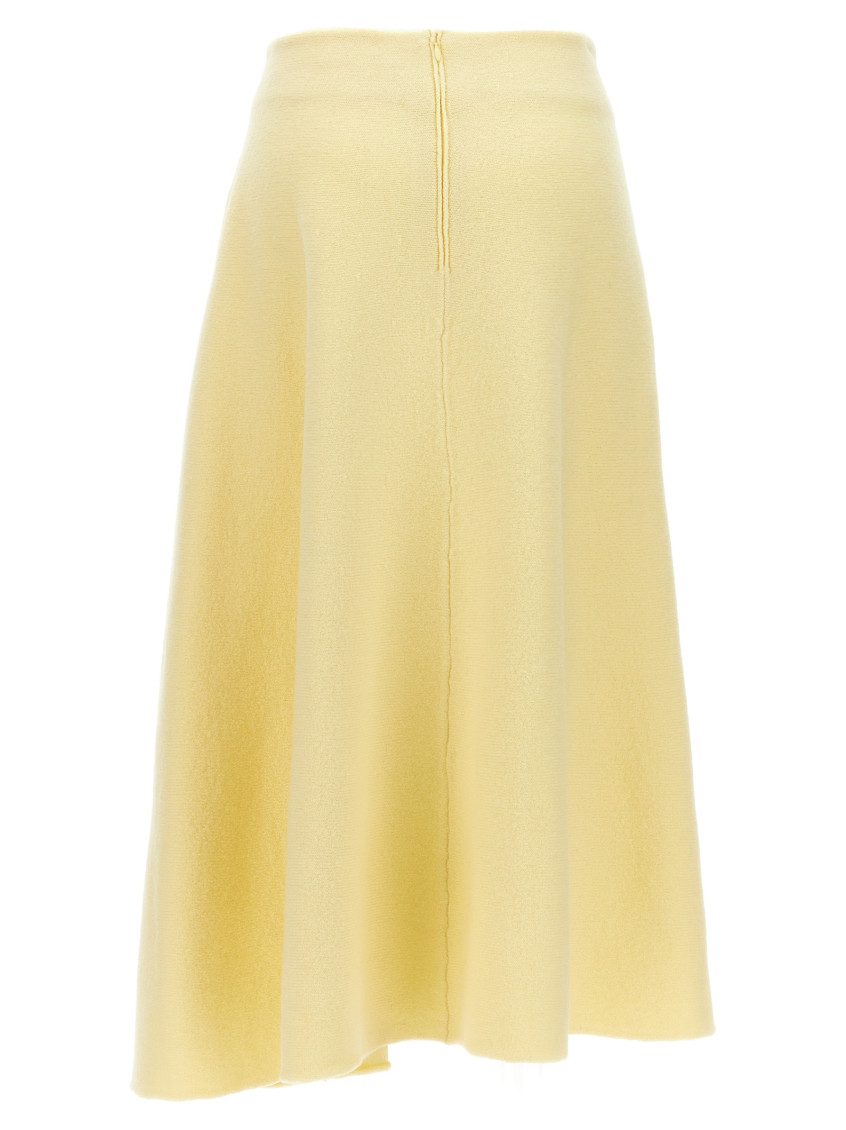 スカート JIL SANDER Wool skirt Yellow Jil Sander Yellow Wool Skirt for Women Online USA at Darveys.com