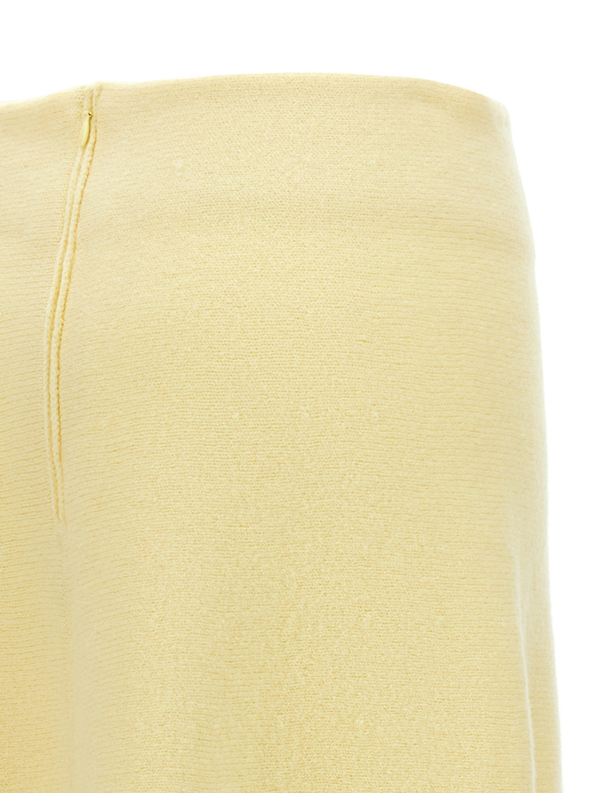 スカート JIL SANDER Wool skirt Yellow Jil Sander high-low Linen Midi Skirt | Yellow | FARFETCH