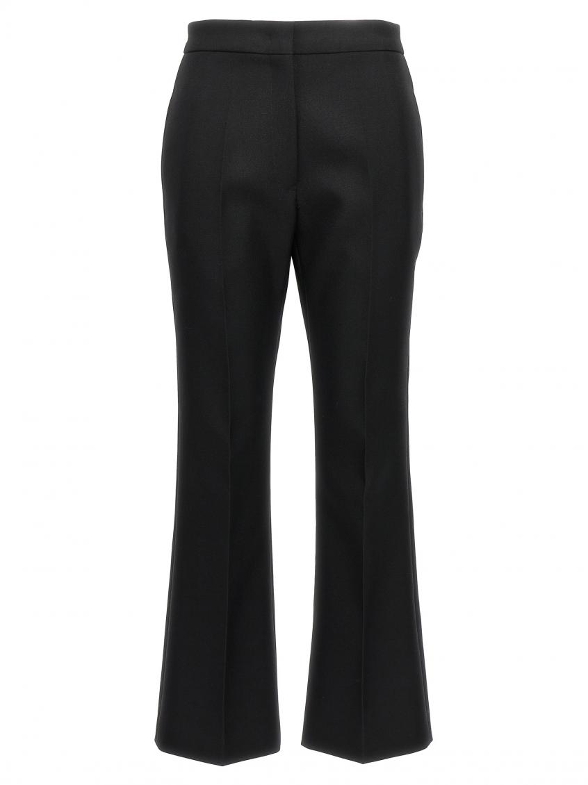 Jil Sander Cotton Pant With Back Pockets And Waistband In Black