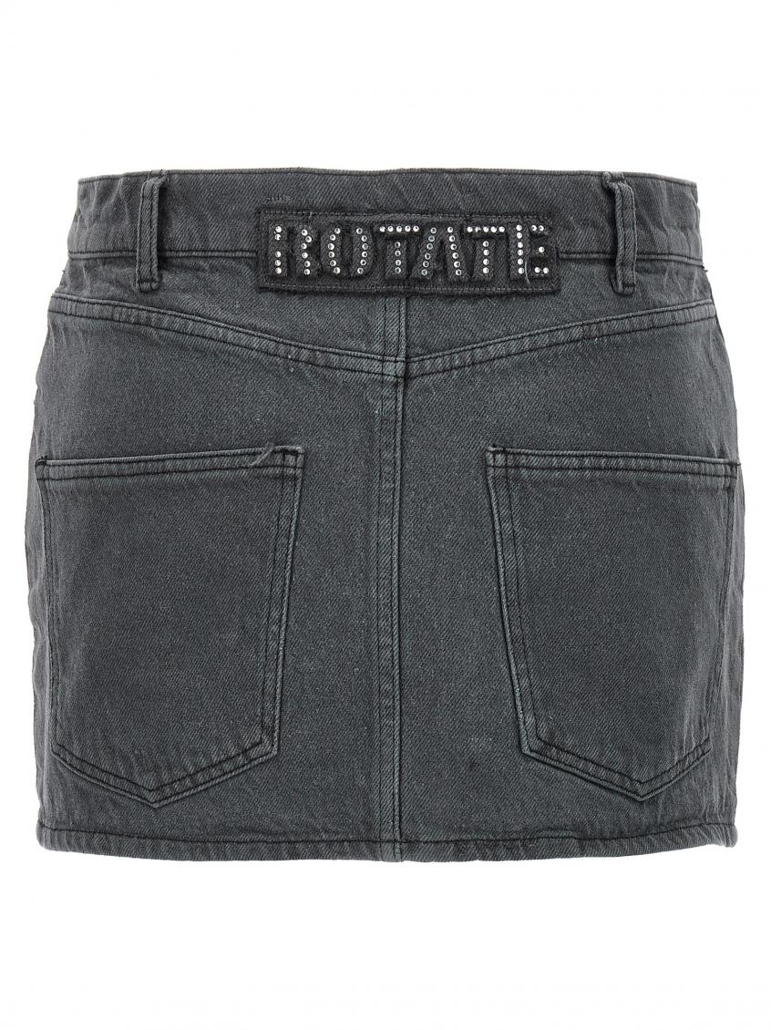 スカート ROTATE BIRGER CHRISTENSEN 'Nela' skirt Gray Rotate Birger Christensen Grey Denim Skirt for Women Online