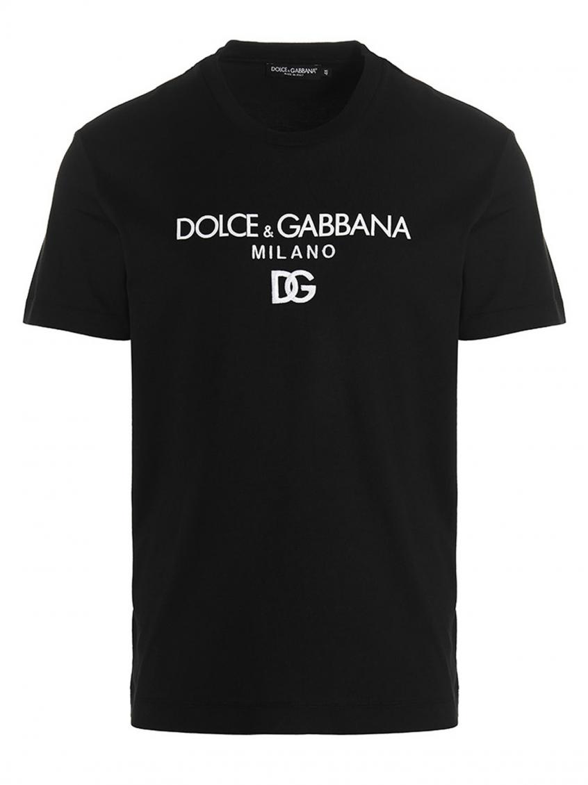 Dolce & Gabbana Black Dg Essential Cotton T-shirt for Men Online 