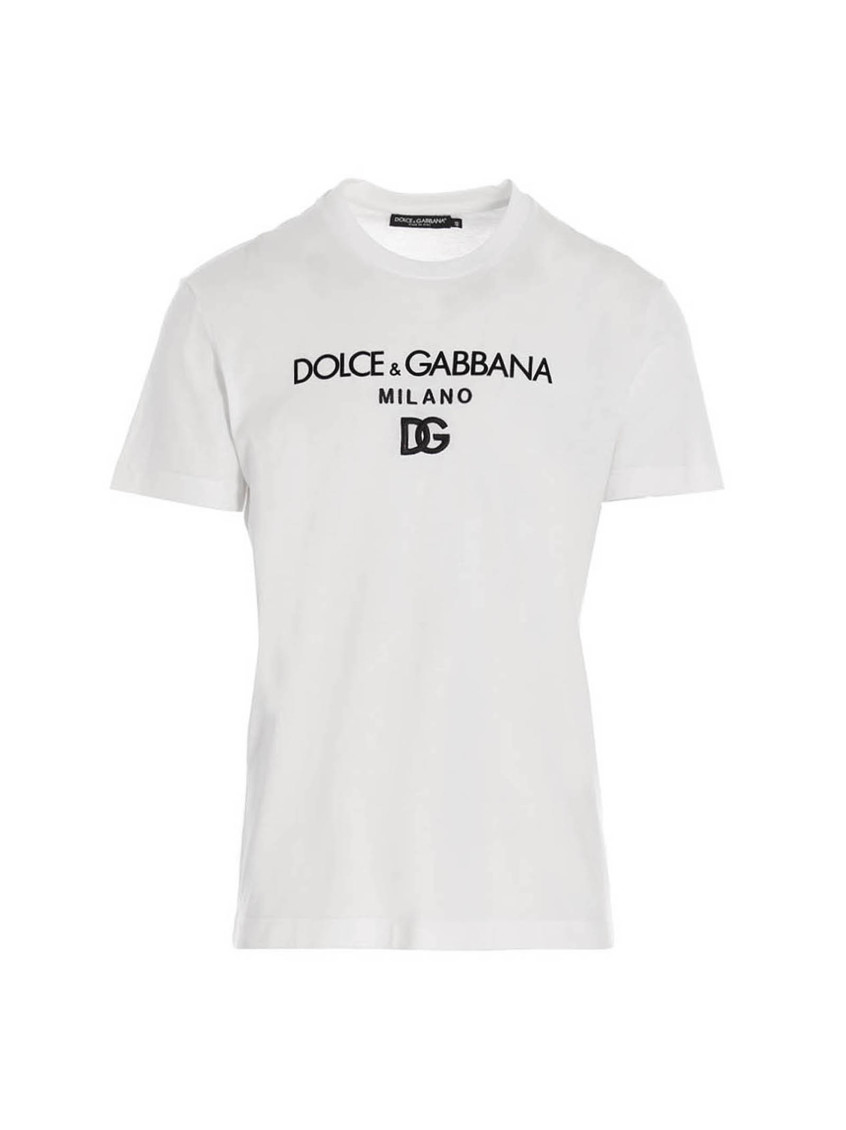 Dolce & Gabbana White Dg Essential T-shirt for Men Online