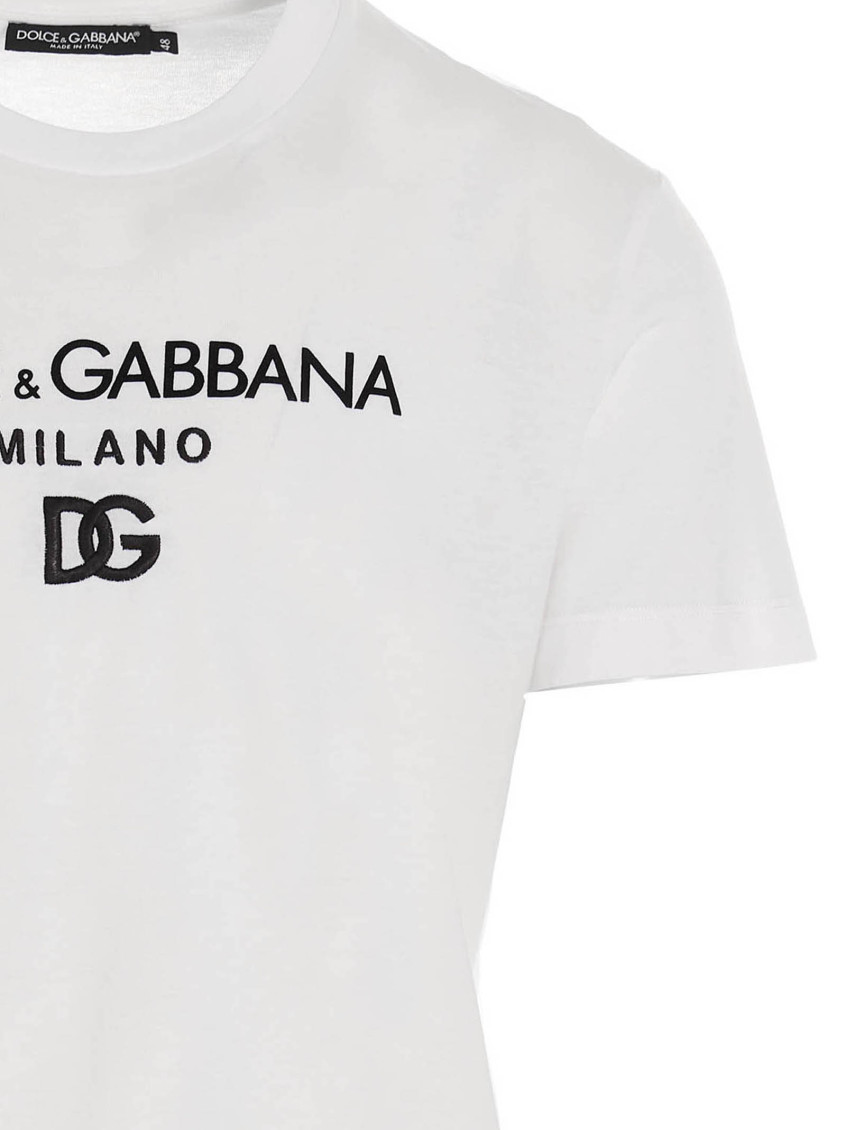 Dolce & Gabbana White Dg Essential T-shirt for Men Online India at