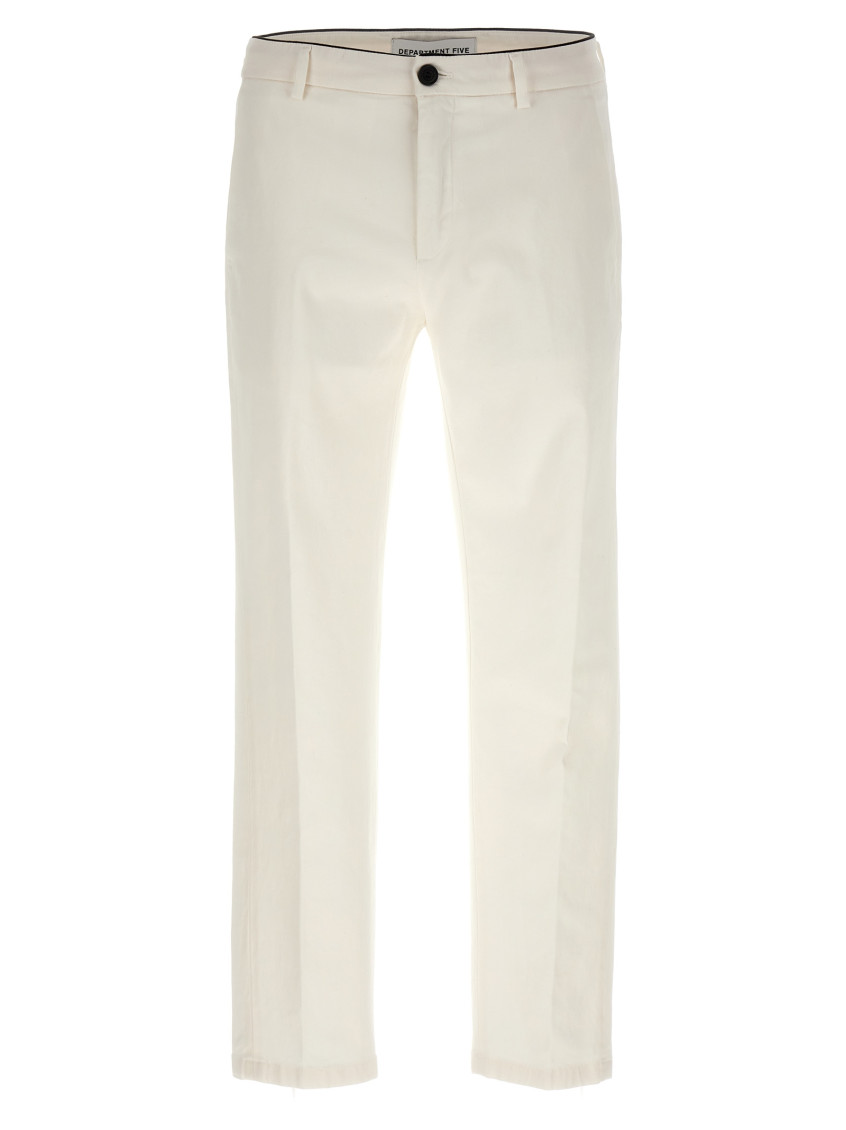 Department Five Prince Tailored Pants Back And Front Pockets In White