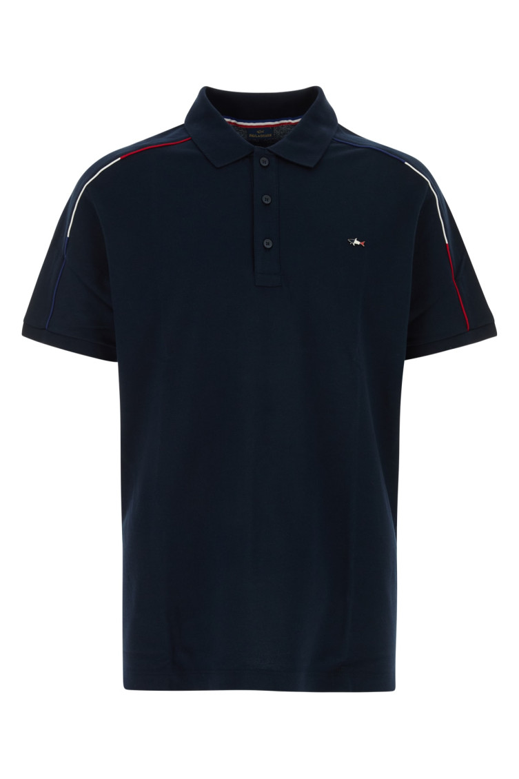 Shop Paul & Shark Blue Short Sleeve Logo Polo