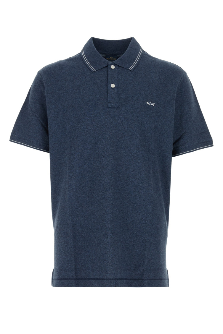 Shop Paul & Shark Blue Short Sleeve Logo Polo