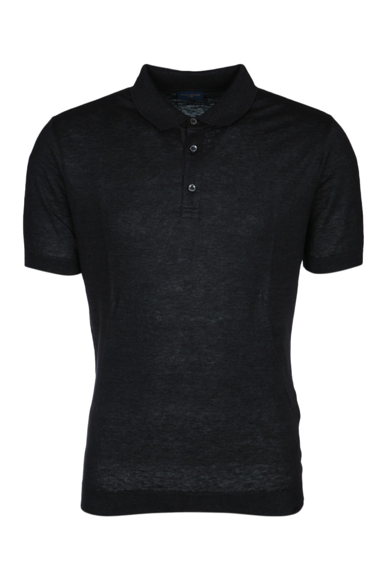 Shop Paul & Shark Black Short Sleeve Solid Polo