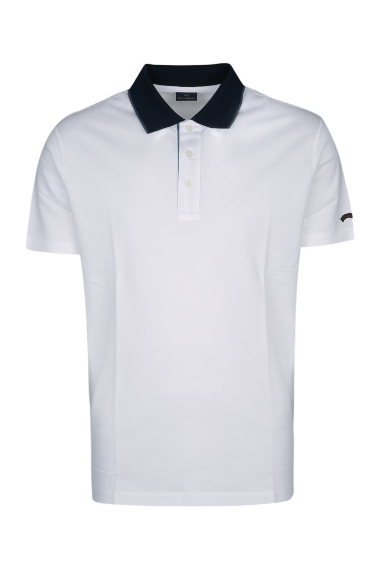 Shop Paul & Shark White Short Sleeves Logo Polo