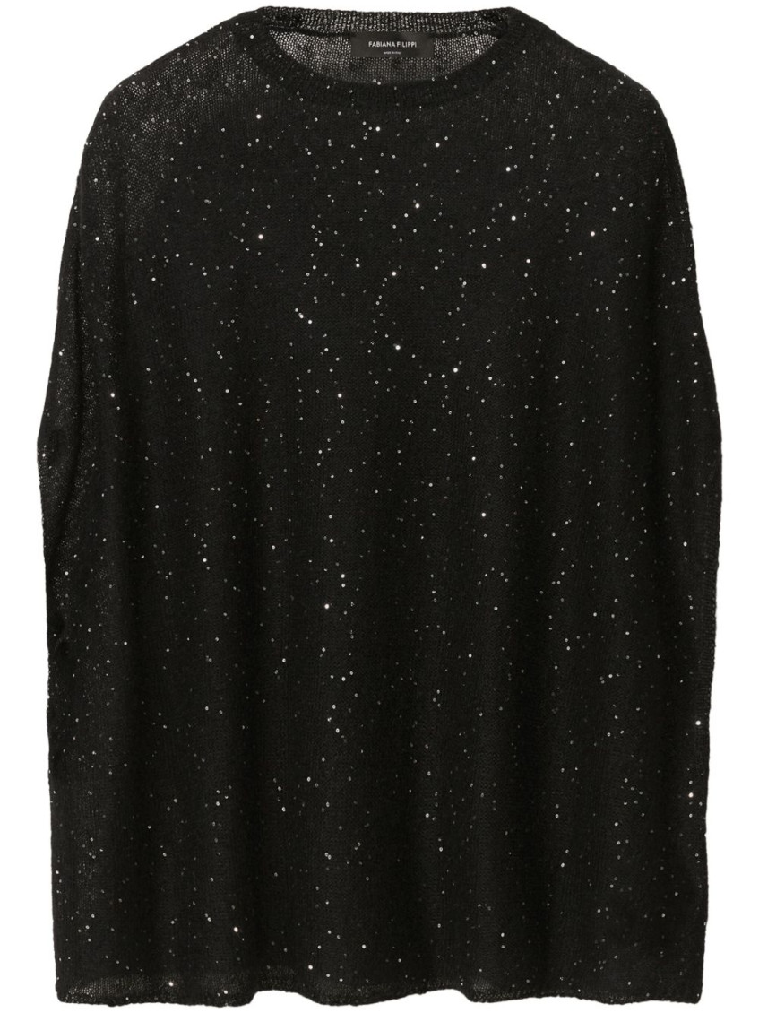 Fabiana Filippi Embroidered Sequin Sweater