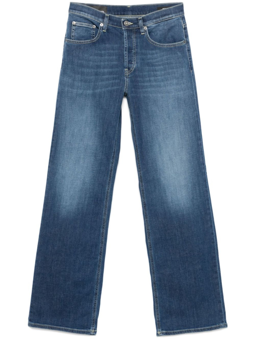 Dondup Fade-dyeing Patchwork Jeans Pants