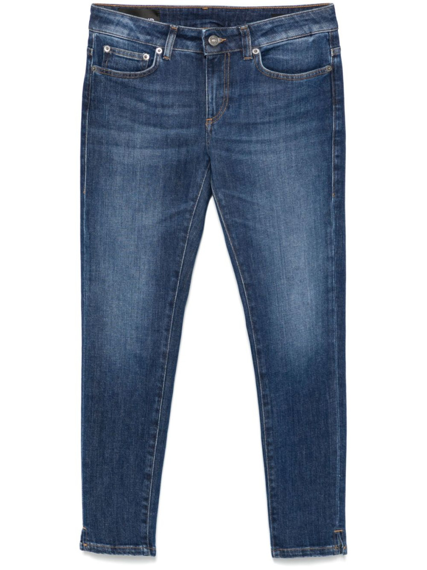 Dondup Slim Fit Cropped Jeans