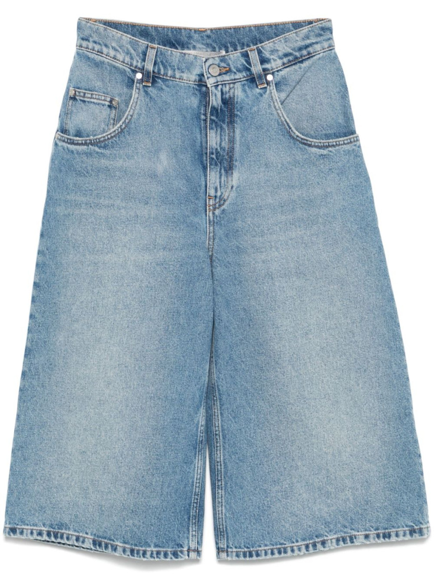 Stella Mccartney Bermuda Shorts In Denim Cotton