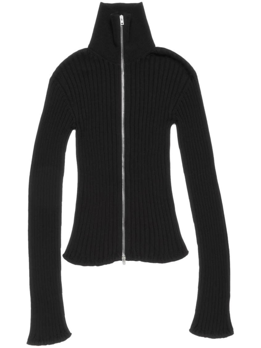 Acne Studios Black Zip-up Cardigan