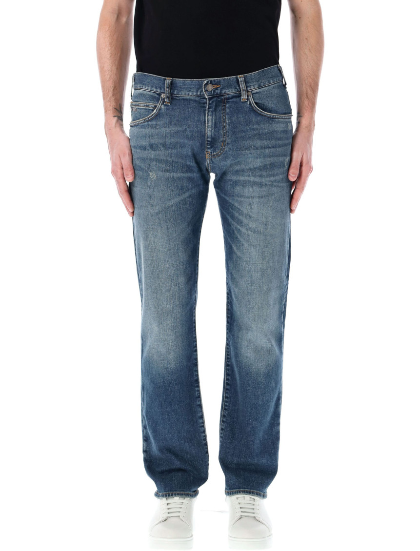 Emporio Armani J45 Regular Fit Jeans In Blue