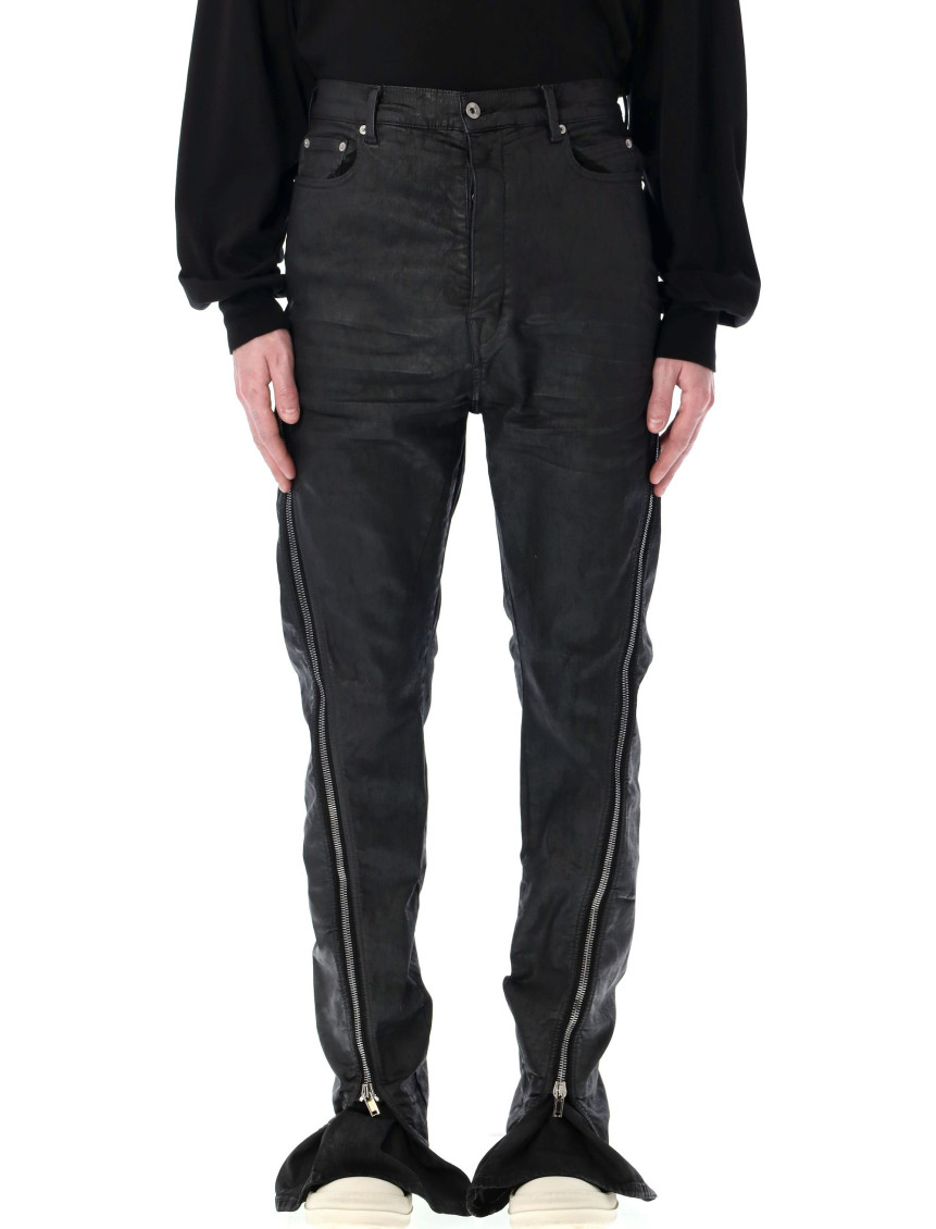 Rick Owens Black Skinny Fit Stretch Jeans
