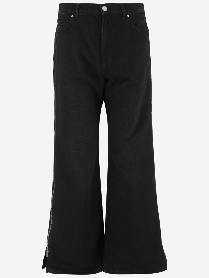 Pinko Cotton Jeans With Side Zippers