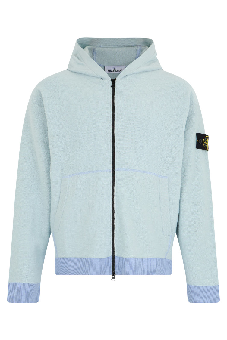 Stone Island Sky Blue Hood Sweatshirts for Men Online USA at