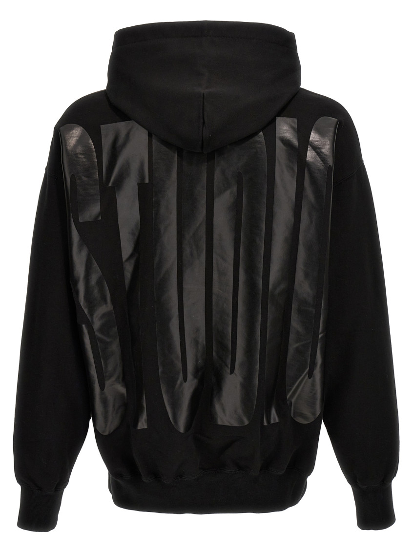 パーカー・フーディ 1989 STUDIO FW23 '1989 Faded Logo' hoodie (D0717 BLACK) 1989 STUDIO Black 1989 Faded Logo Hoodie for Men Online USA