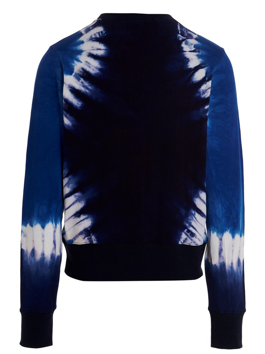スウェット・トレーナー WALES BONNER Logo embroidery tie dye sweatshirt Blue Wales Bonner Blue Logo embroidery tie dye sweatshirt for Men