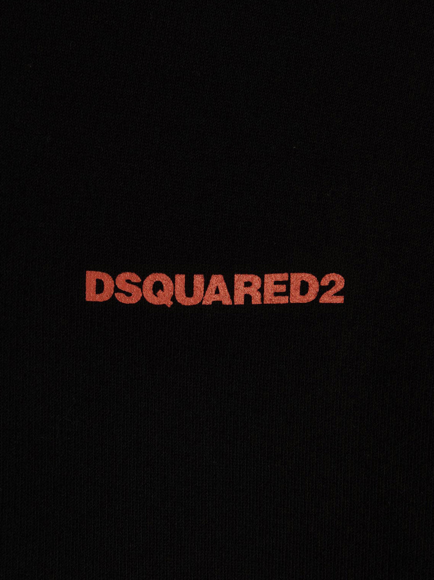 Dsquared2 Black D2 Flame hoodie for Men Online USA at
