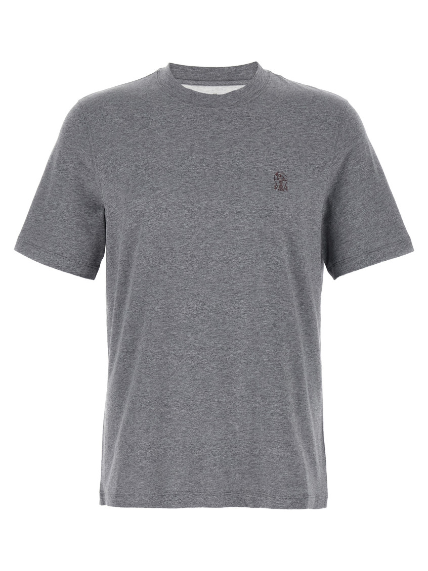 Brunello Cucinelli T-shirts In Gray